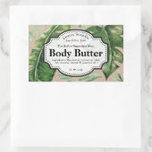 Bewerkbaar Tropical Kraft Body Butter Label (Tas)