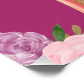 Bewerkbaar trouwbord perfect poster (Hoek)