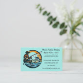 Bewerkbaar Vis Charter Visitekaartje (Staand voorkant)