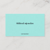 Bewerkbaar Vis Charter Visitekaartje (Achterkant)