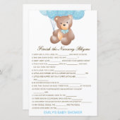 Bewerkbaar Voltooi het Nursery Rhyme met Antwoord (Voorkant / Achterkant)