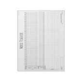 Bewerkbaar Wellness & Mood Tracker Journal Notitieblok (Gedraaid)