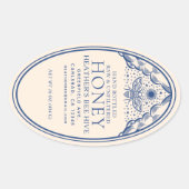 Bewerkbaar Witchy Tarot Honey Jar Honeybee Label (Voorkant)