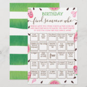 Bewerkbaar Zoek iemand die spel Bingo spel (Voorkant / Achterkant)