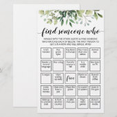 Bewerkbaar Zoek iemand die spel Bingo spel (Voorkant / Achterkant)