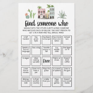 Bewerkbaar Zoek iemand die spel Bingo spel