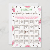 Bewerkbaar Zoek iemand die spel Bingo spel Kaart (Voorkant)