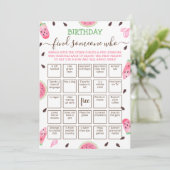 Bewerkbaar Zoek iemand die spel Bingo spel Kaart (Staand voorkant)