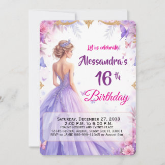Bewerkbare 16e Blauwe Jurk Bloemrijke Elegante Ver Kaart