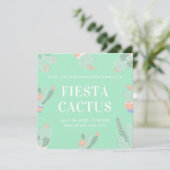 Bewerkbare aangepaste Fiesta Cactus Succulent Kaart (Staand voorkant)