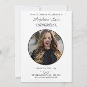 Bewerkbare aankondiging en uitnodiging van Afstude (Achterkant)