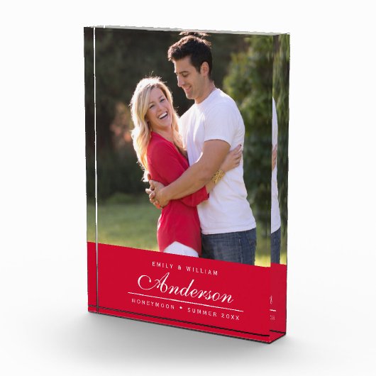 Bewerkbare achtergrond kleur familienaam foto (Rechts)