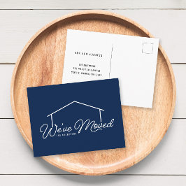 Bewerkbare achtergrond kleur huis dat we hebben ve briefkaart