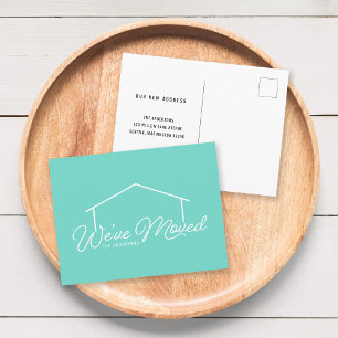 Bewerkbare achtergrond kleur huis dat we hebben ve briefkaart