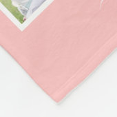 Bewerkbare achtergrond Kleurmonogram Fotocollage Fleece Deken (Hoek)