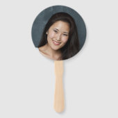 Bewerkbare achtergrond Kleurvariatie Afstuderen Fo Handwaaier (Achterkant)