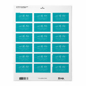 Bewerkbare achtergrond Relax Script Sla de datum o Etiket (Full Sheet)