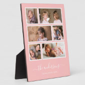 Bewerkbare achtergrondkleur Zes foto-collage-scrip Fotoplaat (Zijkant)