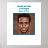 Bewerkbare Afstuderen fotohandtekeningen Poster (Voorkant)