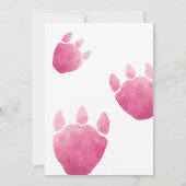 Bewerkbare AGE Roze T-Rex Dinosaurs Verjaardag Fun Kaart (Achterkant)