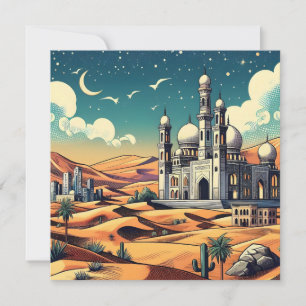 Bewerkbare Allah's zegeningen Feestdagenkaart