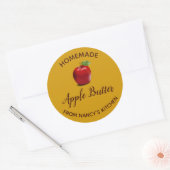 Bewerkbare Apple-conserven Ronde Sticker (Envelop)