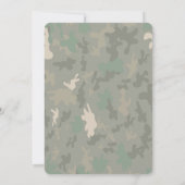 Bewerkbare Army Verjaardag Uitnodigingen (Achterkant)