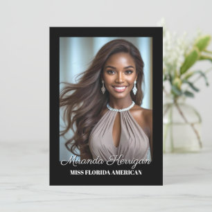 Bewerkbare Autograph Kaart Prints - Donkere achter
