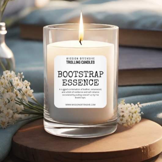 Bewerkbare Baby Boomer Humor Candle Labels
