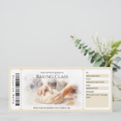 Bewerkbare backcursus cadeaubon sjabloon kaart (Staand voorkant)