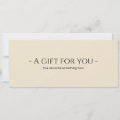 Bewerkbare bakcursus cadeaubon sjabloon kaart (Achterkant)