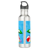 Bewerkbare Beach Ball Pool Speelgoed op Waves Waterfles (Achterkant)