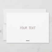 Bewerkbare Beach Scene Custom Greeting Design Feestdagenkaart (Achterkant)