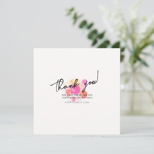 Bewerkbare Bedankt voor uw inkoopactiviteiten, Col (Staand voorkant)