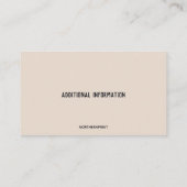 bewerkbare behuizing visitekaartje (Achterkant)