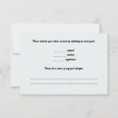 Bewerkbare bessen op Blue Response Kaart (Achterkant)