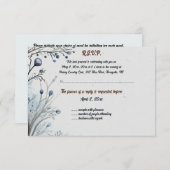 Bewerkbare bessen op Blue Response Kaart (Voorkant / Achterkant)