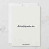 Bewerkbare bessen op Blue Wedding Kaart (Achterkant)