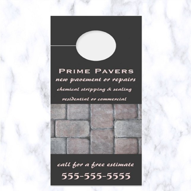 Bewerkbare bestratingselementen (What a great way to advertise your paving business!)