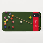 bewerkbare biljarttabel Case-Mate iPhone case (Achterkant (horizontaal))