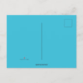 Bewerkbare Blauwe Octopus Uitnodiging Briefkaart (Achterkant)