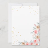 Bewerkbare Bloemen Cowgirl Paard Verjaardag Uitnod Kaart (Achterkant)