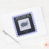 Bewerkbare Blueberry Jam Vierkante Sticker (Envelop)