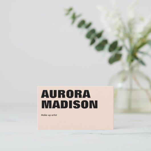 Bewerkbare Boho Business Card Template QR-code Visitekaartje (Staand voorkant)