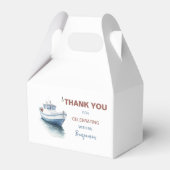 Bewerkbare Boot Verjaardag Gable Box / Favor Box - Bedankdoosjes (Voorkant Zijde)