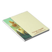 Bewerkbare bosillustratie gepersonaliseerd notitieblok (Schuin)