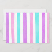 Bewerkbare Candy land verjaardagsfoto uitnodiging (Achterkant)