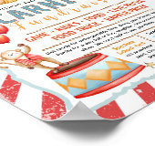 Bewerkbare carnaval circus Fondsenwervings Flyer Poster (Hoek)