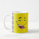 Bewerkbare cartoon Face Expression Koffiemok (Links)