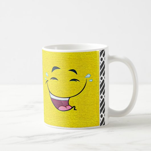 Bewerkbare cartoon Face Expression Koffiemok (Rechts)